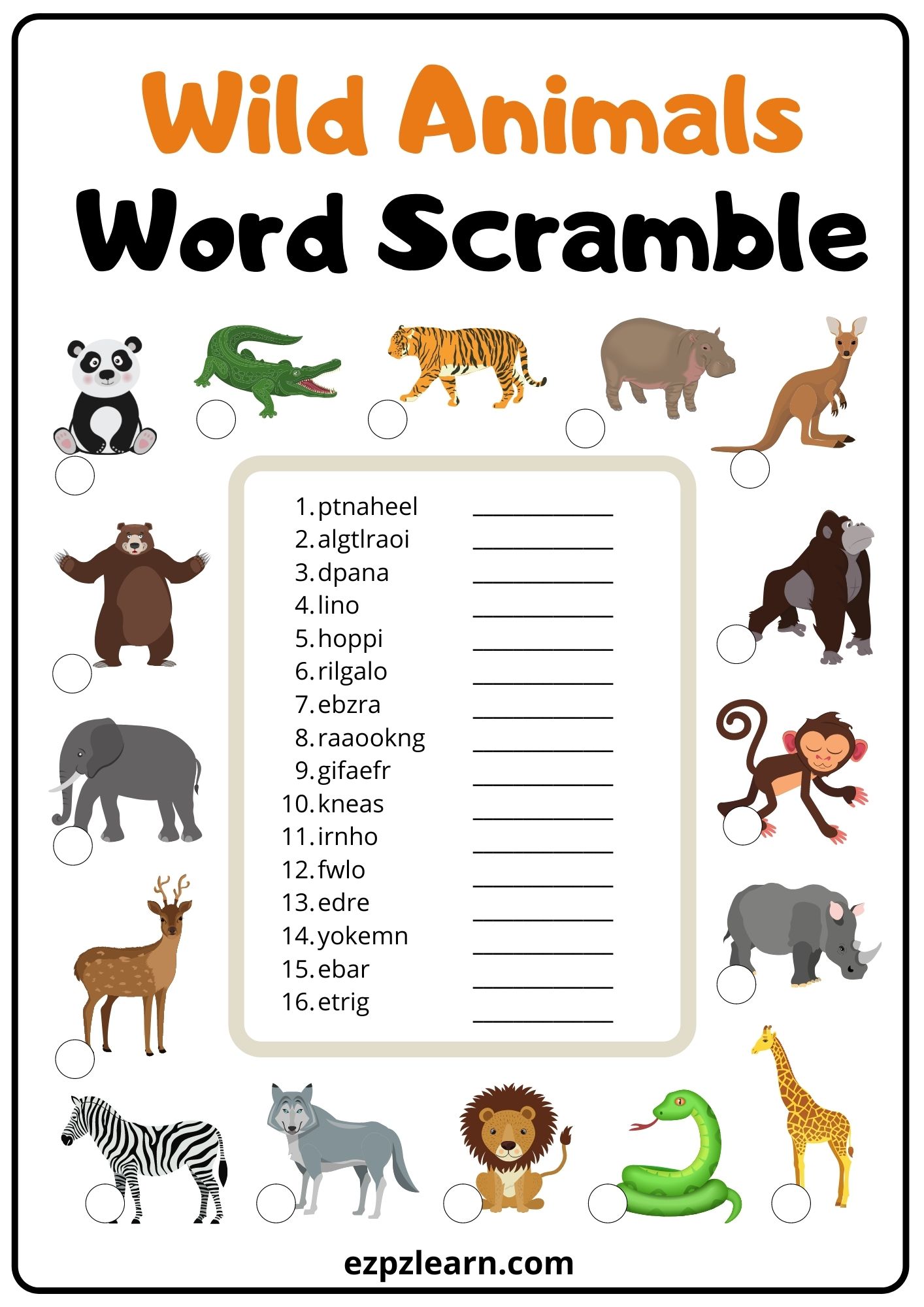 wild-animals-word-scramble-2-ezpzlearn